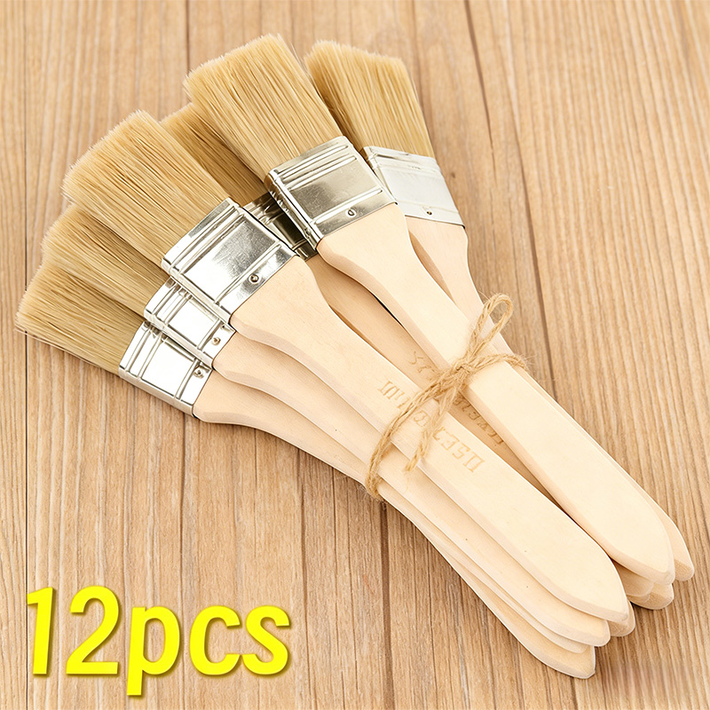 Wood Stain Brush - 1-24 Stuks Professionele Penselen Set Met