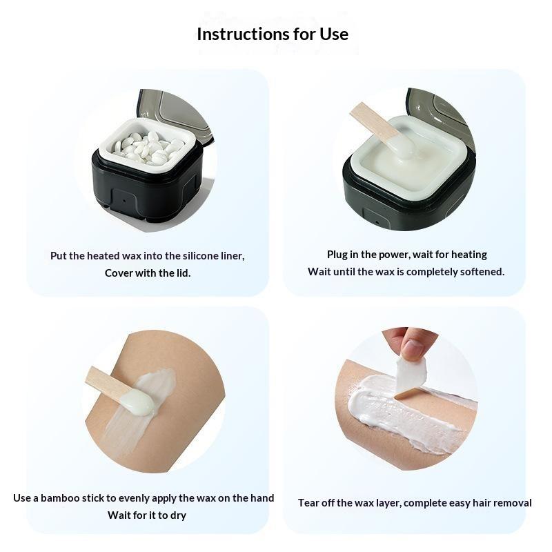 Home Improvement Kit - Mini Wax Heater Machine Siliconen Kom