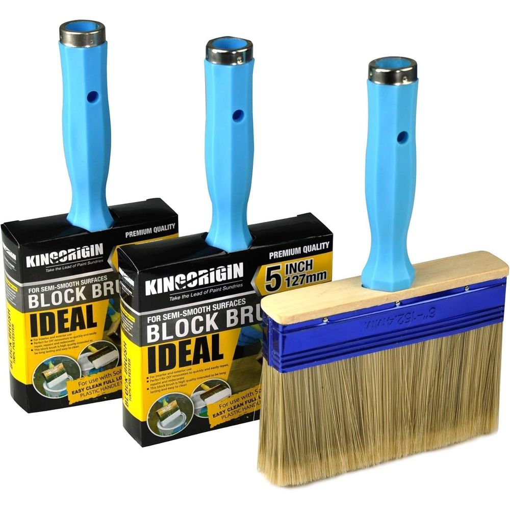 Wood Stain Brush - Drievoudige set stevige verfborstels voor terrassen