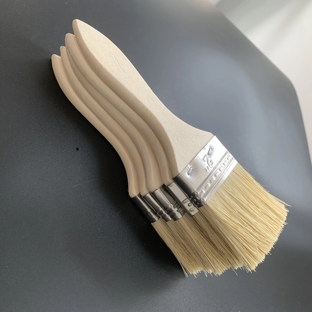 Wood Stain Brush - Houten verfkwastenset met ergonomisch kalebas-handvat, 2-inch