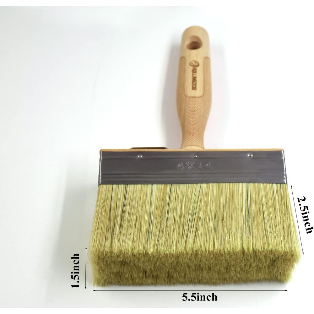 5,5 cm grote limewash-dekborst - Wood Stain Brush recensie en prijs