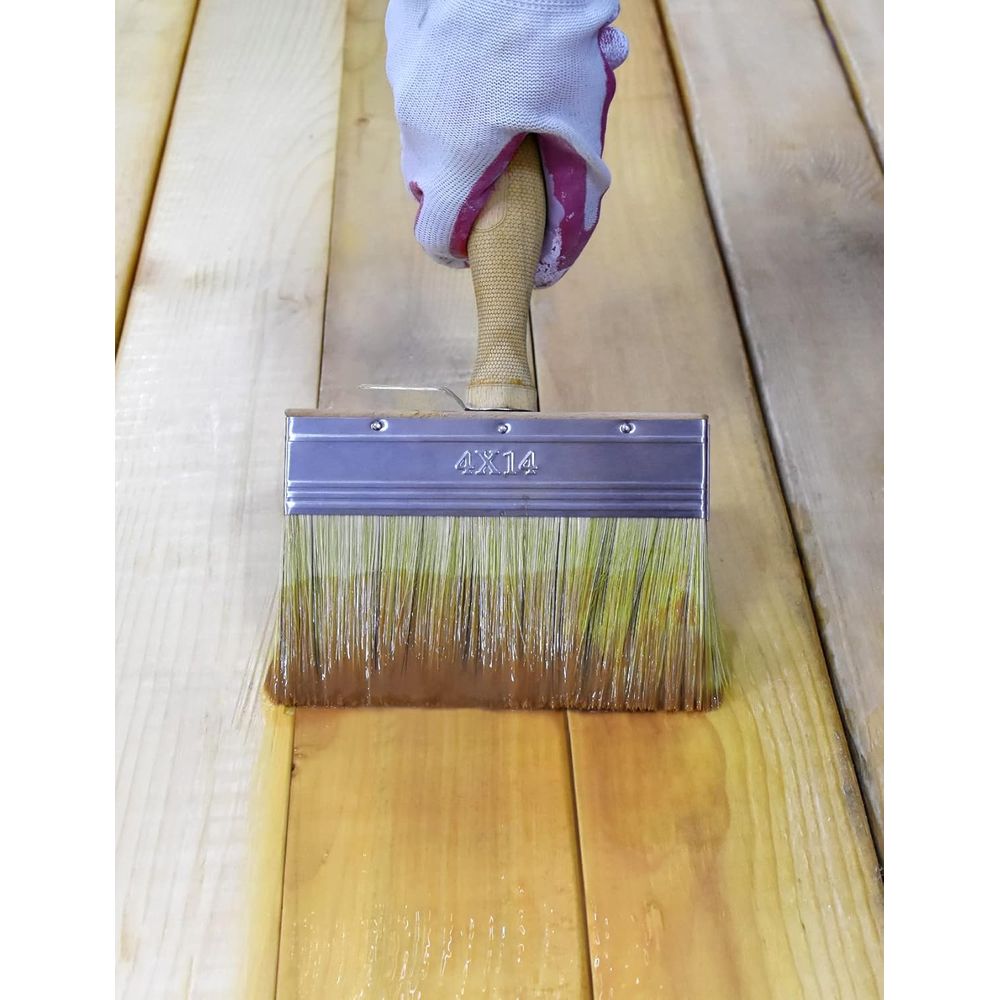 5,5 cm grote limewash-dekborst - Wood Stain Brush recensie en prijs