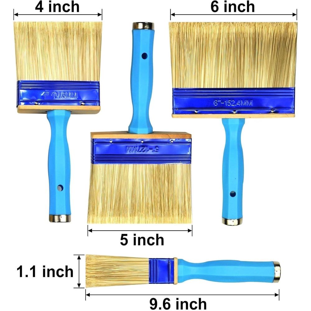 Drievoudige set stevige verfbo - Wood Stain Brush recensie en prijs