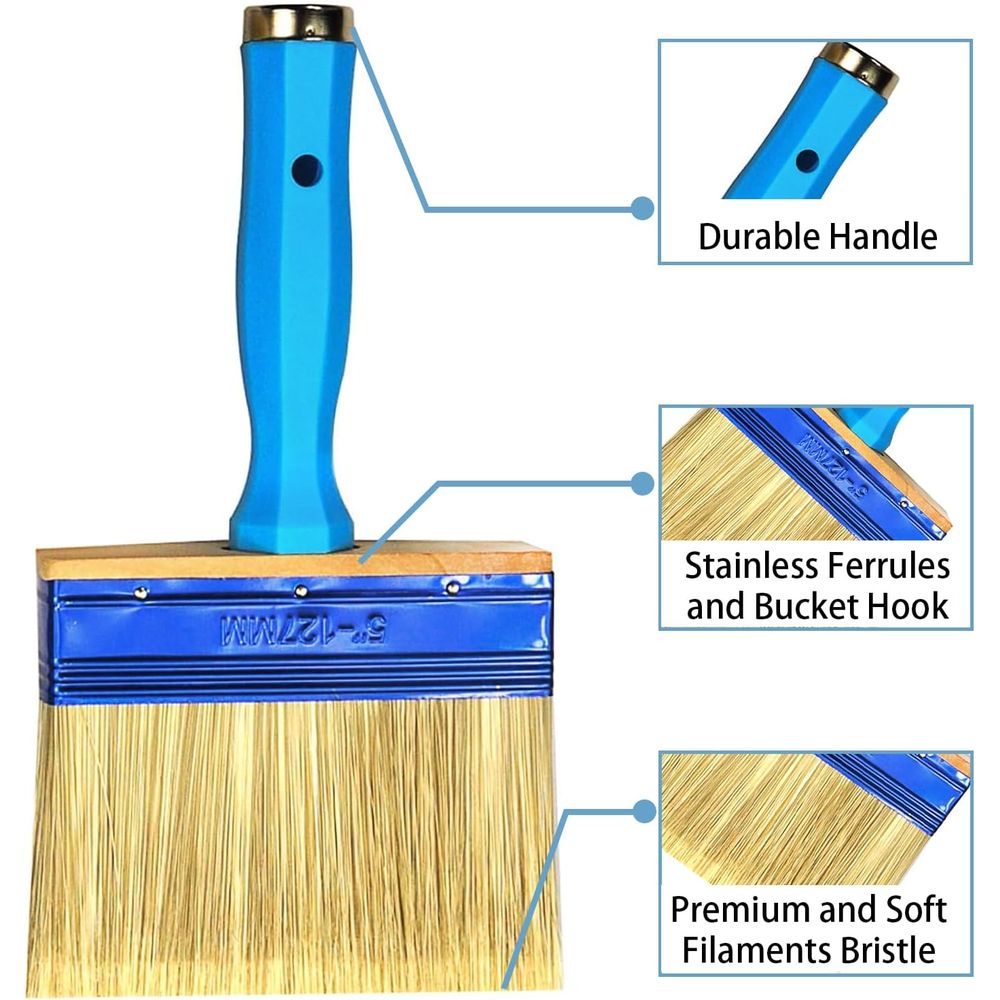 Drievoudige set stevige verfbo - Wood Stain Brush recensie en prijs