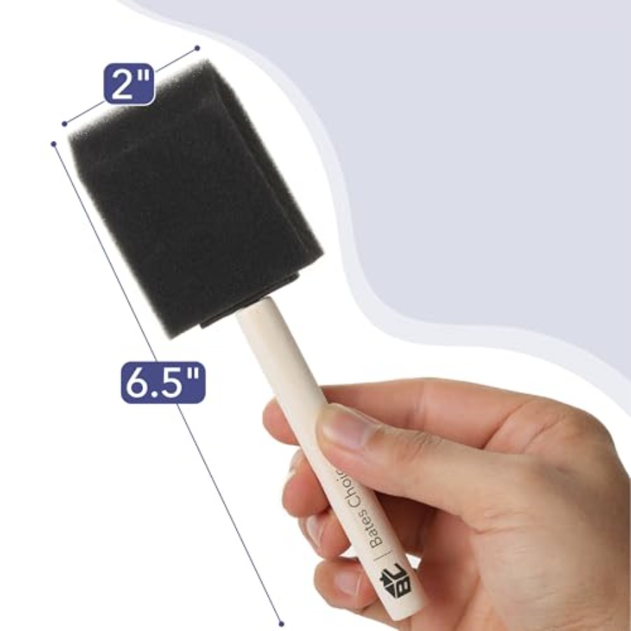 Bates- Foam Paint Brushes, 2 i - Wood Stain Brush recensie en prijs
