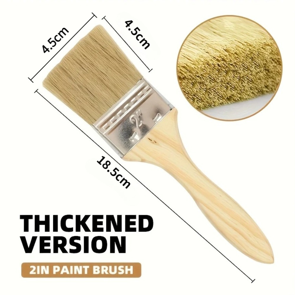 Houten verfkwastenset met ergo - Wood Stain Brush recensie en prijs