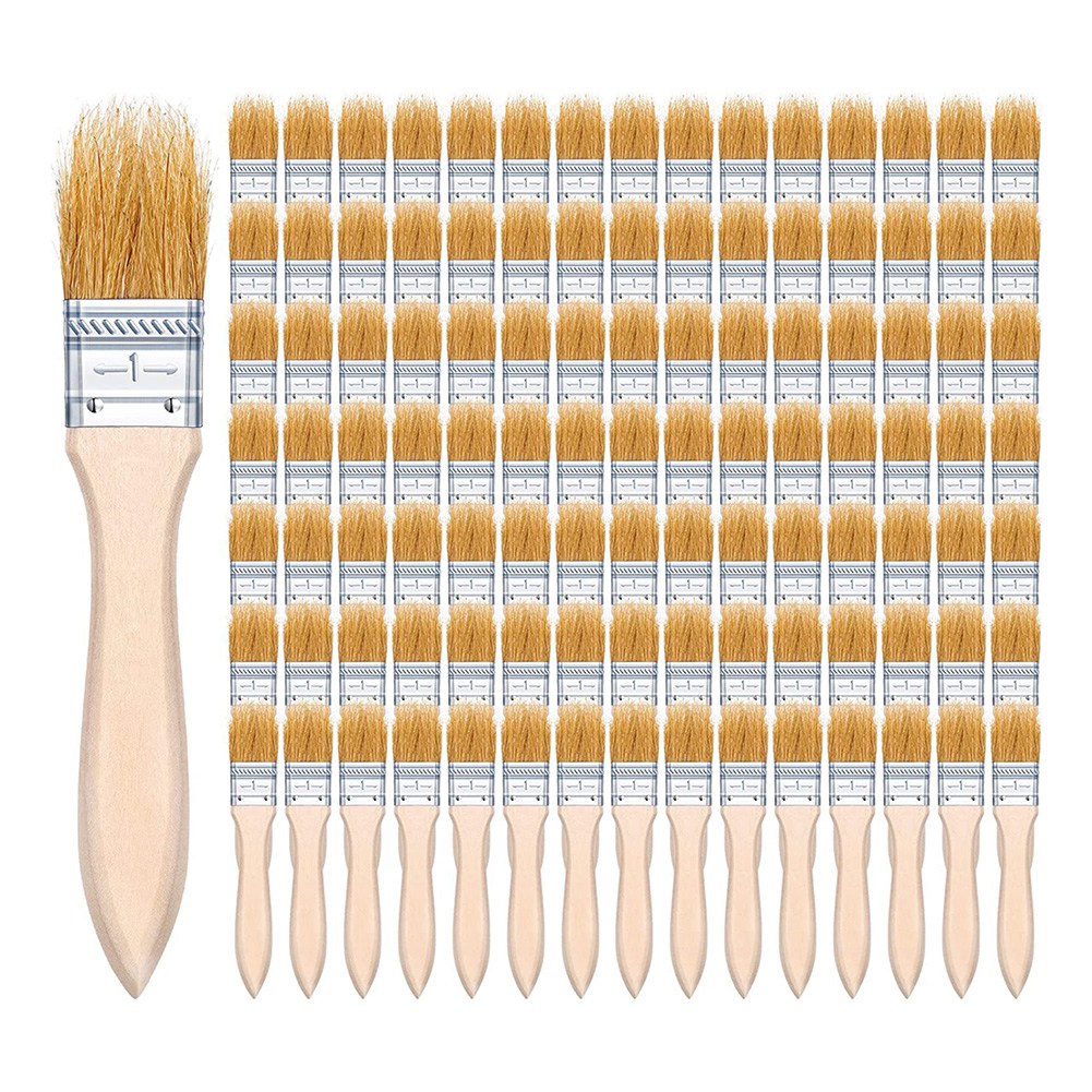 ABUH-100 stuks 1 inch chipverf - Wood Stain Brush recensie en prijs