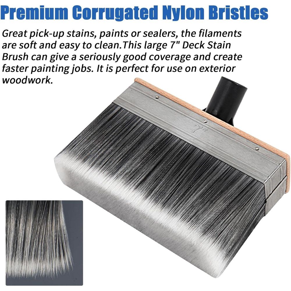 7-inch heavy-duty buitenborste - Wood Stain Brush recensie en prijs