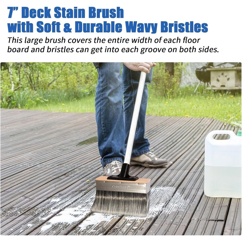7-inch heavy-duty buitenborste - Wood Stain Brush recensie en prijs