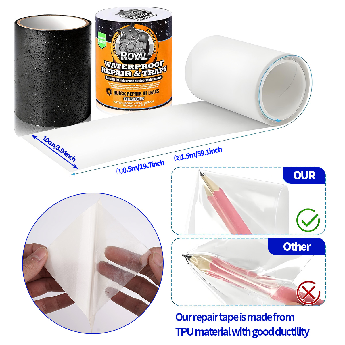 Waterdichte tape voor lekrepar - Roof Sealant Patch recensie en prijs