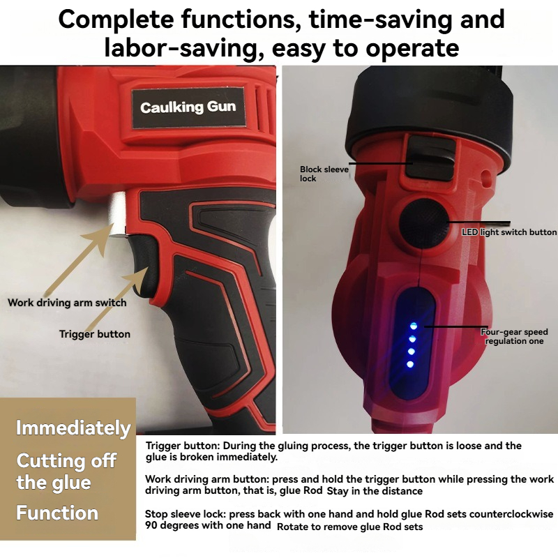Draadloze elektrische kitpisto - Caulking Gun Dispensing recensie en prijs